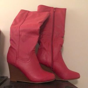 Brinkley Co. wedge knee high boots